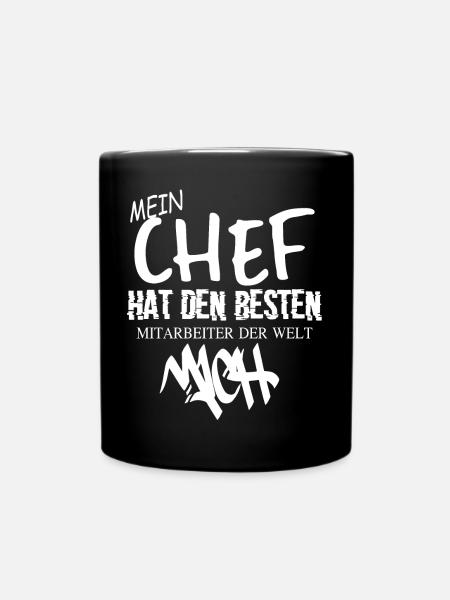 Beste Mitarbeiter der Welt - Tasse einfarbig - Schwarz