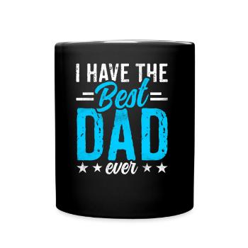 J’ai le meilleur père de tous les temps Papa Papi - Mug uni - noir - Devant