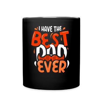 J’ai le meilleur père de tous les temps Papa Papi - Mug uni - noir - Devant