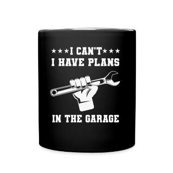 Je ne peux pas avoir de projets dans la profession de garagiste - Mug uni - noir - Devant