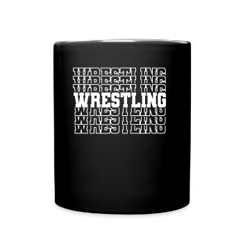 Ringen Ringkampf Wrestler Ringsport Ringer - Tasse einfarbig - Schwarz - Vorne