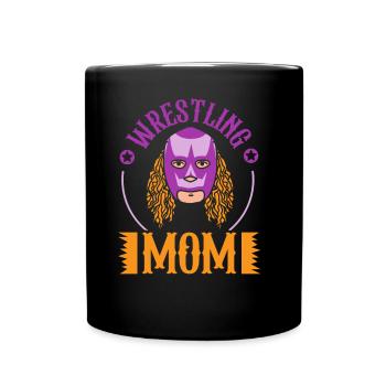Lutte Mama Lutte Lutte Lutte Lutte Wrestling Wrestling - Mug uni - noir - Devant