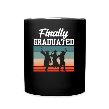 Finally Graduate Graduate Graduated Graduate - Full Colour Mug - black - Front