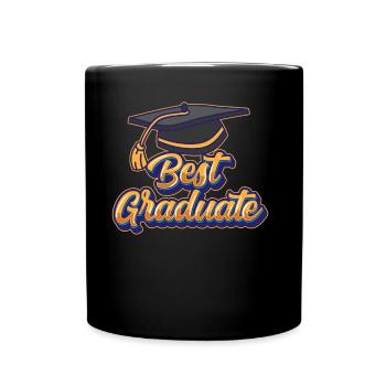 Best Graduate Graduation Party Graduate - Full Colour Mug - black - Front