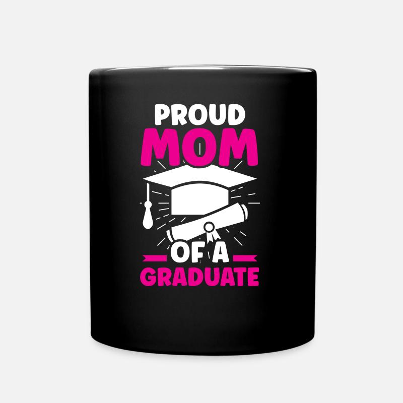 Fière mère d’un diplôme d’études supérieures - Mug uni - noir
