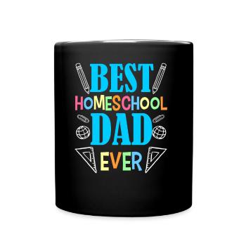 Bester Homeschooling Papa Aller Zeiten Vater - Tasse einfarbig - Schwarz - Vorne