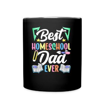 Bester Homeschool Papa Aller Zeiten Homeschooling - Tasse einfarbig - Schwarz - Vorne