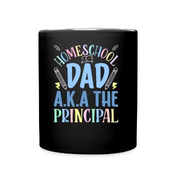 Homeschool Dad Der Schulleiter Homeschooling Papa - Tasse einfarbig - Schwarz - Vorne