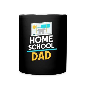 Homeschooling Papa Fête des pères Homeschool Père - Mug uni - noir - Devant