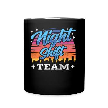Équipe de nuit Collègue de travail de nuit - Mug uni - noir - Devant