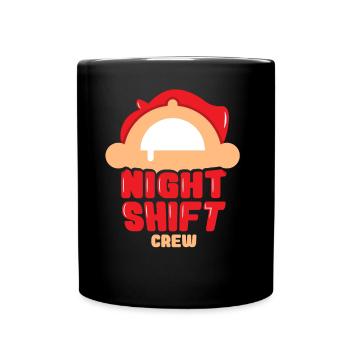 Équipe Collègue de nuit Travail de nuit - Mug uni - noir - Devant