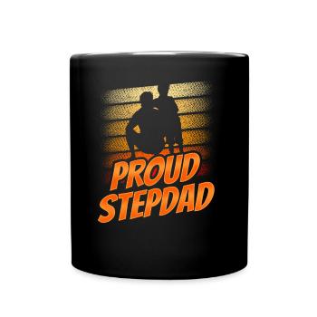 Fier beau-père Fête des pères beau-père Beau-père - Mug uni - noir - Devant