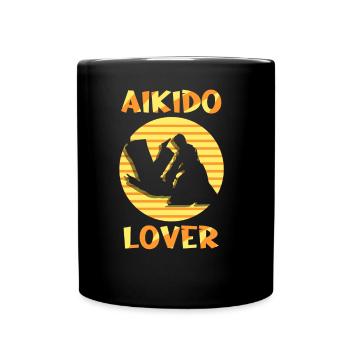 Aikido Lovers Fighter Martial Arts Martial Arts - Full Colour Mug - black - Front