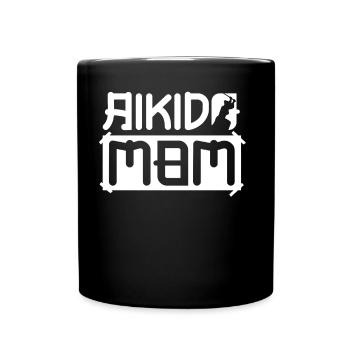 Aikido Mother Martial Arts Fighter Martial Arts - Full Colour Mug - black - Front