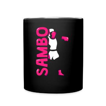 Sambo Training Martial Arts Trainer Martial Arts - Full Colour Mug - black - Front