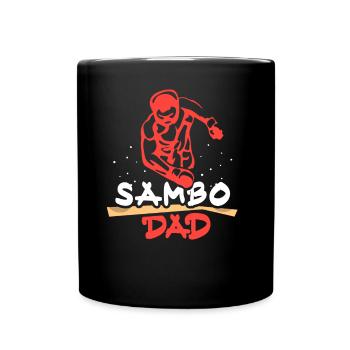 Sambo Vater Kampfkunst Training Kampfsport - Tasse einfarbig - Schwarz - Vorne