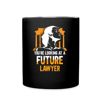 Vous avez un futur avocat devant vous Avocat - Mug uni - noir - Devant