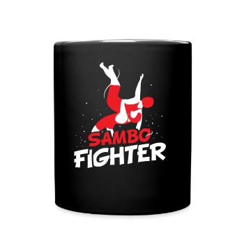 Sambo Fighter Training Martial Arts Martial Arts - Full Colour Mug - black - Front