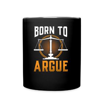 Né pour plaider avocat avocat - Mug uni - noir - Devant