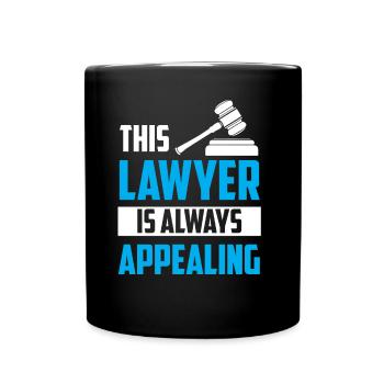 This Lawyer Always Contradicts Lawyer Lawyer - Full Colour Mug - black - Front