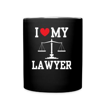 J’adore Mon avocat Avocat Avocat Avocat - Mug uni - noir - Devant