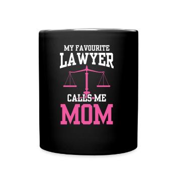 Mon avocat préféré m’appelle maman avocate Law - Mug uni - noir - Devant