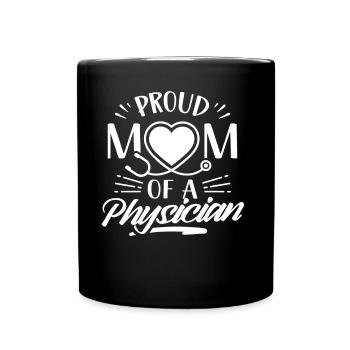 Fière Mère d’un Médecin Médecin Médecin Médecin Médecin - Mug uni - noir - Devant