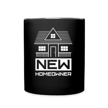 Maison de propriétaire propriétaire neuf - Mug uni - noir - Devant