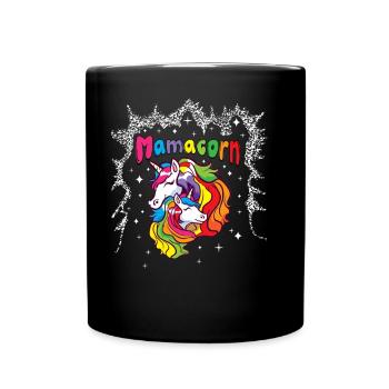 Mamacorn Unicorn Mother - Full Colour Mug - black - Front