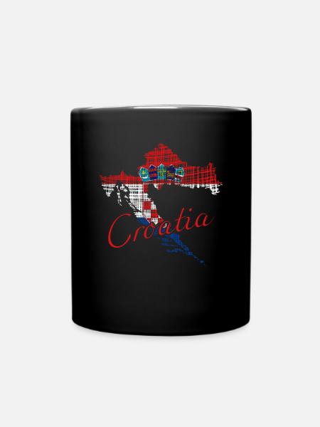 Croatia - Tasse einfarbig - Schwarz