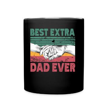 The Best Surrogate Father Ever Extra Dad - Full Colour Mug - black - Front