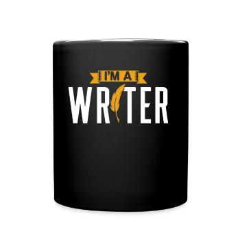 Ich Bin Ein Schriftsteller Autor Schreiber - Tasse einfarbig - Schwarz - Vorne