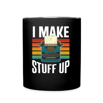 Je pense que les choses de l’auteur écrivain - Mug uni - noir - Devant