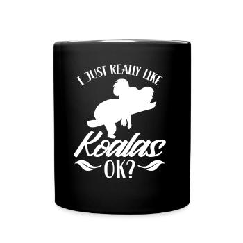 J’aime Koalas Just Very Okay? Koala Koala Ours - Mug uni - noir - Devant