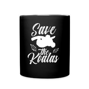 Save The Koalas Koala Animal Koala Bear Sweet - Full Colour Mug - black - Front