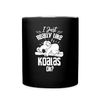 J’aime Koalas Just Very Okay? Koala Koala Ours - Mug uni - noir - Devant