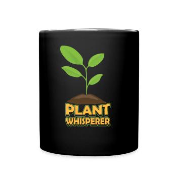 Plants Whisperer Gardener Plant Garden - Full Colour Mug - black - Front