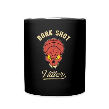 Basketball Player Bank Shot Hitter Bball Fan - Full Colour Mug - black - Front