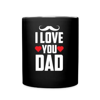 Ich Liebe Dich Papa Papi Sprüche Vater Tag Vater - Tasse einfarbig - Schwarz - Vorne
