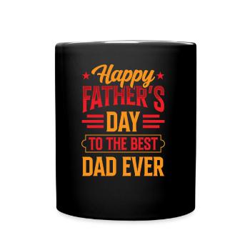 Bonne fête des pères pour le meilleur père père - Mug uni - noir - Devant