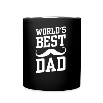 Der Beste Vater Der Welt Papi Papa Vater Tag - Tasse einfarbig - Schwarz - Vorne