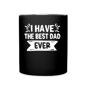 J’ai le meilleur père de tous les temps Papa Papi - Mug uni - noir - Devant