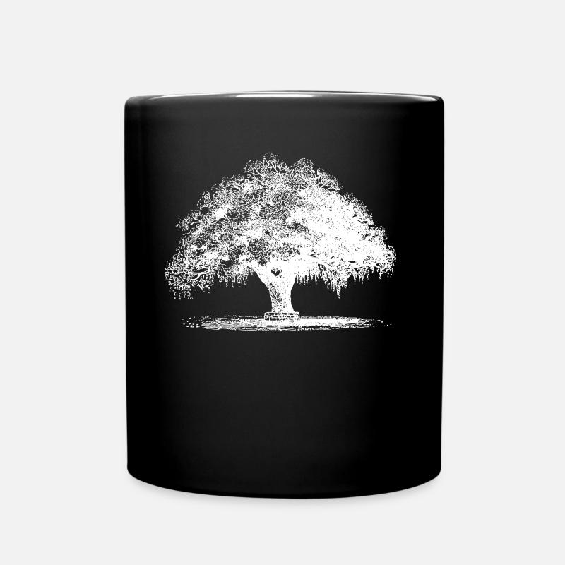 Baum - Tasse einfarbig - Schwarz