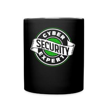 Cybersecurity Experte Hacker IT Sicherheit Hack - Tasse einfarbig - Schwarz - Vorne