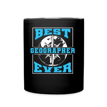 Best Geographer of All Time Geography Profession - Full Colour Mug - black - Front