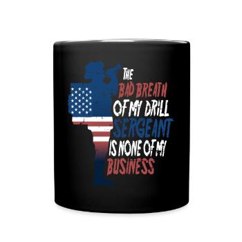 Drill Sergeant - Tasse einfarbig - Schwarz - Vorne