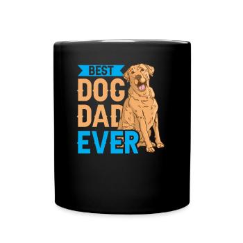 Meilleur chien Papa Jamais Chien Papa Père - Mug uni - noir - Devant