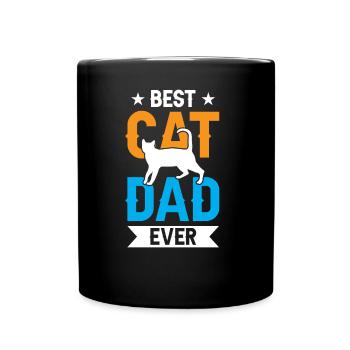 The Best Cat Dad Ever Cat Father - Full Colour Mug - black - Front