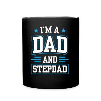 Je suis un père et beau-père beau-père - Mug uni - noir - Devant