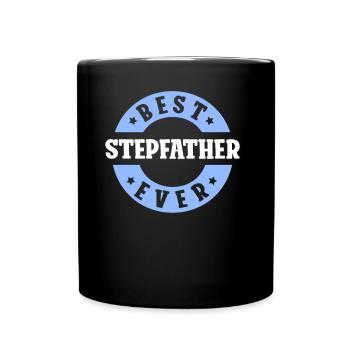 Bester Stiefvater Aller Zeiten Stiefpapa Stepdad - Tasse einfarbig - Schwarz - Vorne